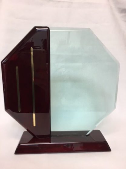 Octagon Rosewood and Glass Award